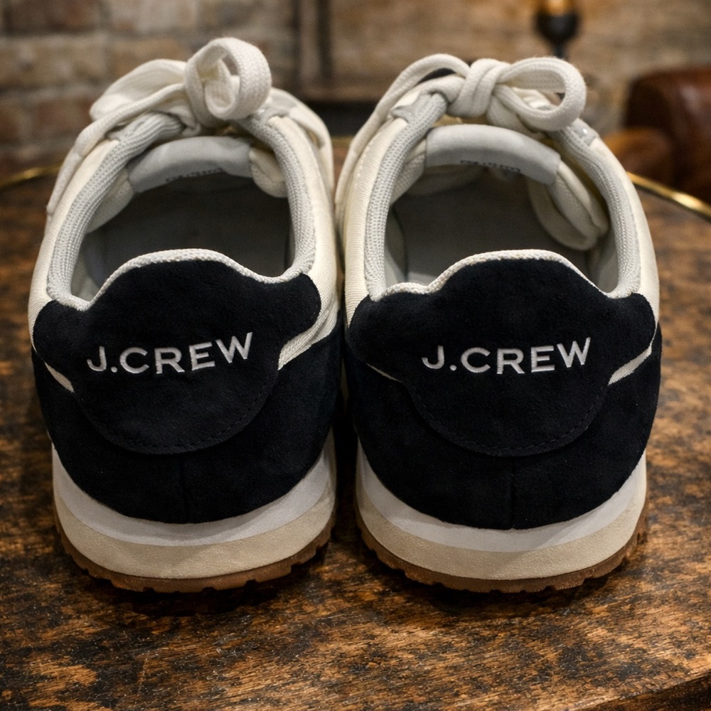 J. Crew Gray and White Sneakers size 9 brand new